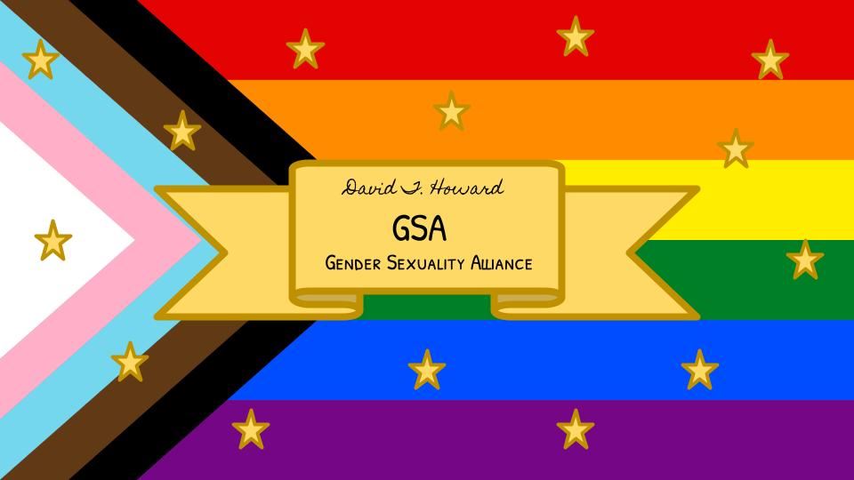 GSA logo Pride flag
